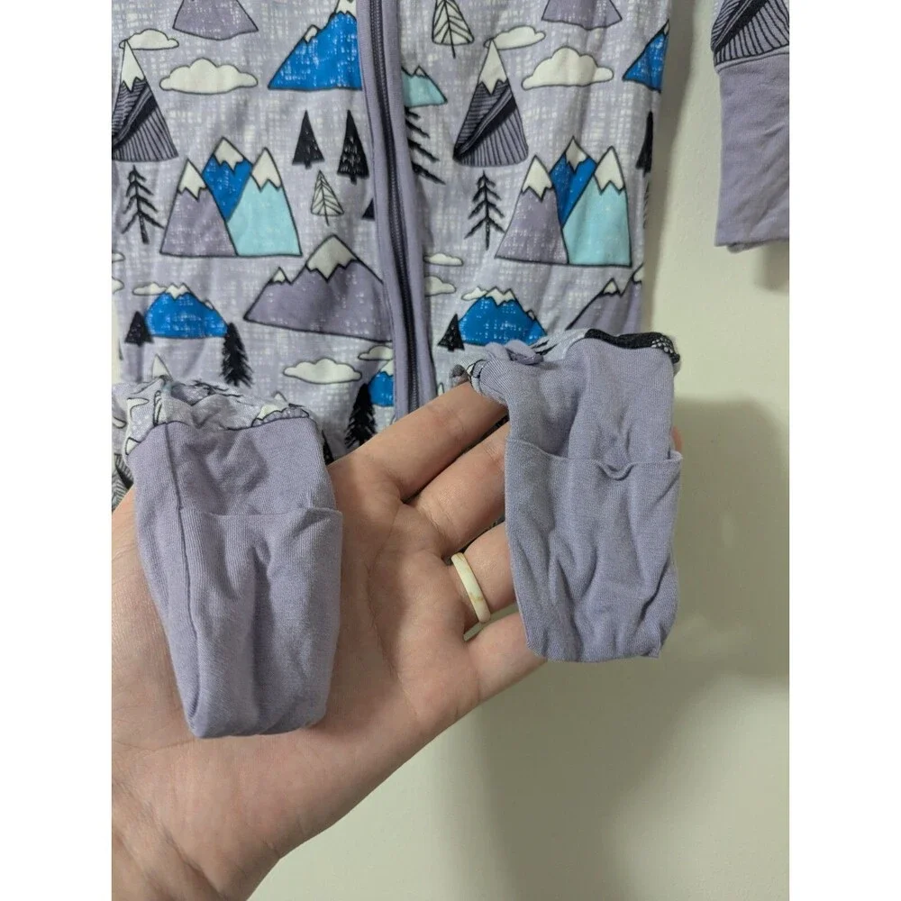 Little Sleepies OG Mountains Zippy PJs size 3-6 Months